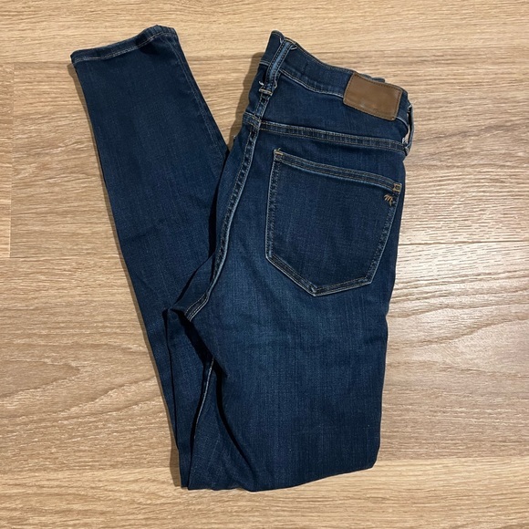 Madewell Women’s 9” High Rise Skinny Dark‎ Wash Jeans Size 26 - Picture 1 of 9